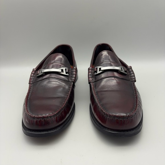Base London Loafers Mens 44 Burgundy Metal Bit Detail Classic Formal Business main image 10